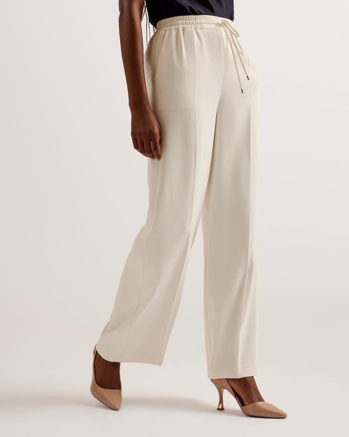 Pantalon Jogger Ted Baker Wide Leg Blanche Femme | RIH-99455830